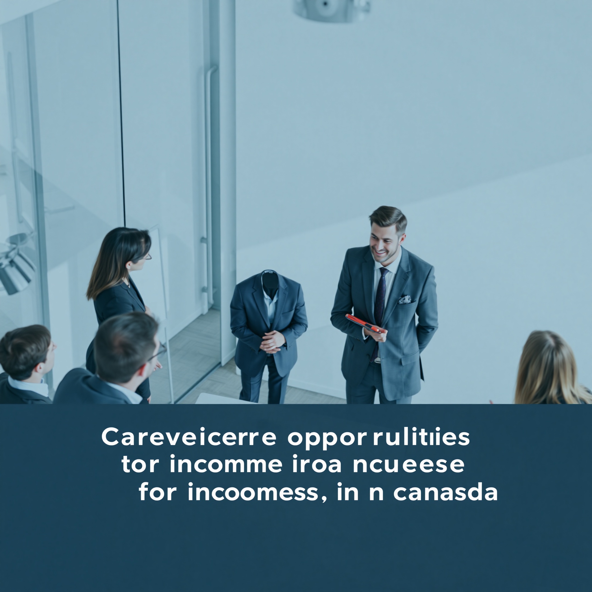 Professional business leader conducting team meeting in contemporary corporate boardroom with colleagues