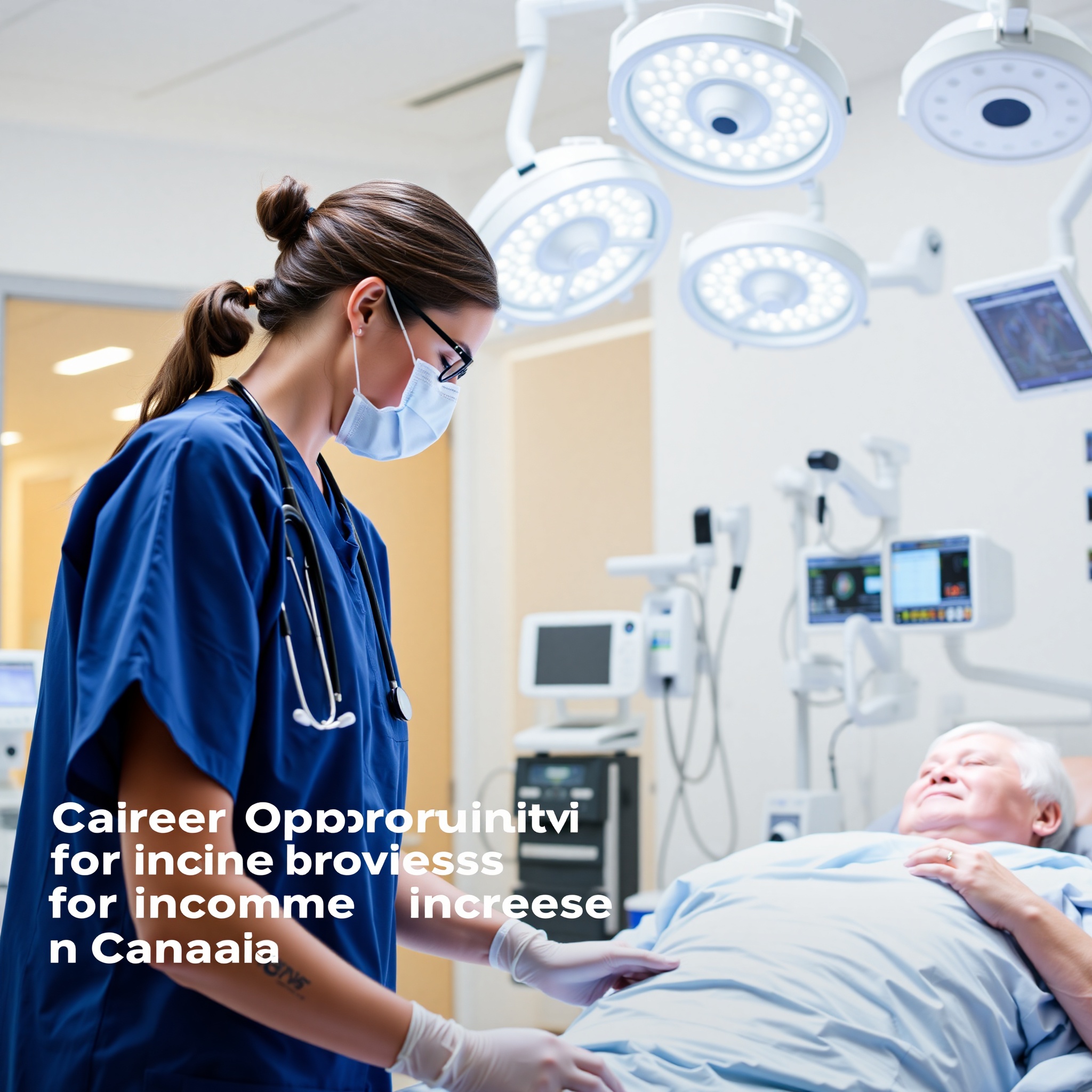 Healthcare professional in modern medical facility providing patient care with advanced technology