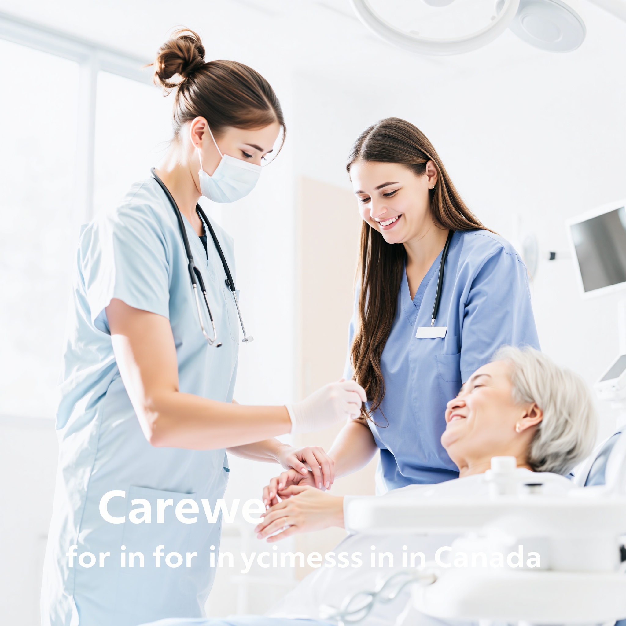 Healthcare professional examining patient with compassionate care in modern clinic setting